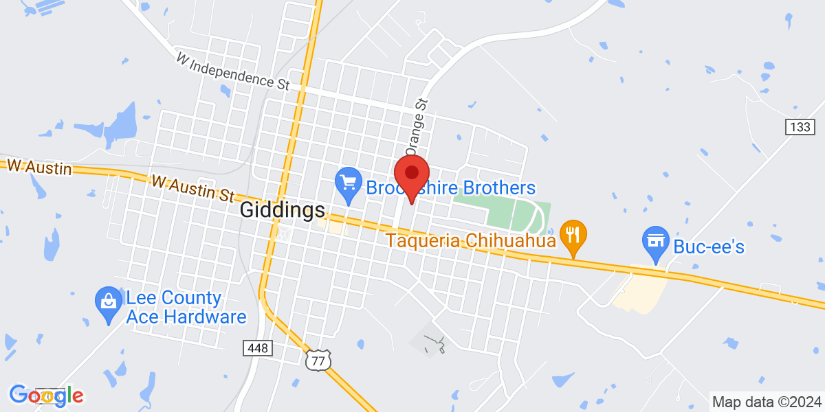 Map of Giddings Public Library